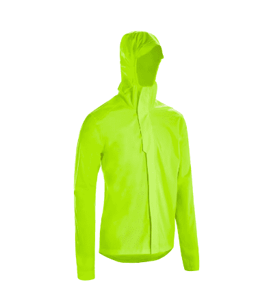 BTWIN Jaket Bersepeda Perkotaan Tahan Air - Kuning Neon 4
