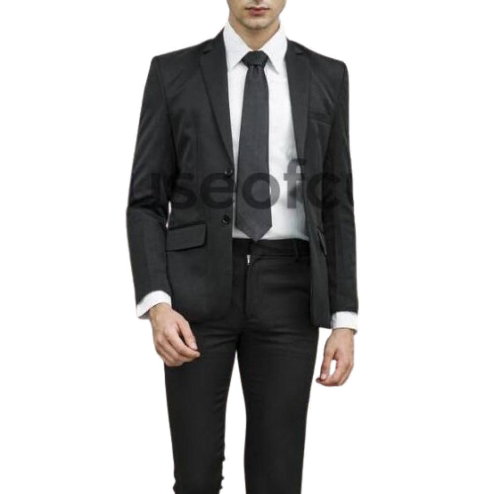 Houseofcuff Jas Pria Slim Fit Suit Blazer Formal Hitam
