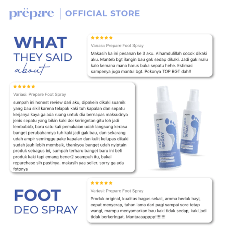 PREPARE Foot Spray 5