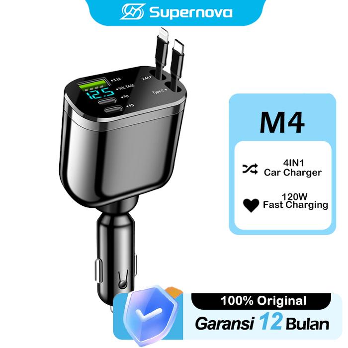 Supernova 5-in-1 Fast Charging Car 360° Rotation 2