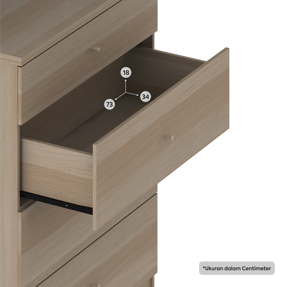 Putera Rackindo Sejahtera Pro Design Yuka Meja Rias  YKADS 80 