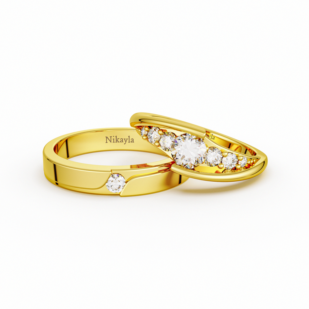 Nikayla Jewelry Ring Silver Couple Sweetly Love D  2