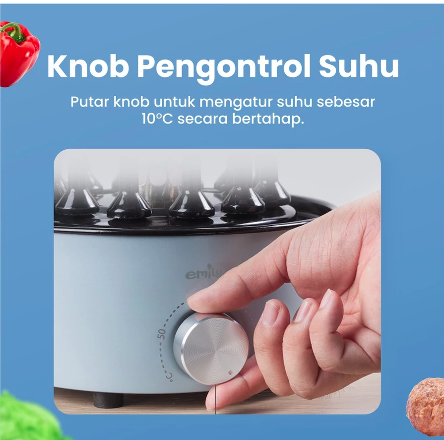 EMILY Smokeless Satay Maker 4