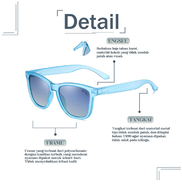 Sson Tvte Optical Glasses SSON TVTE Polarized Sunglasses TR3332