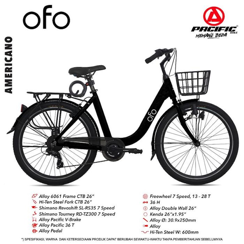 Pacific OFO City Bike 26 Inch 4