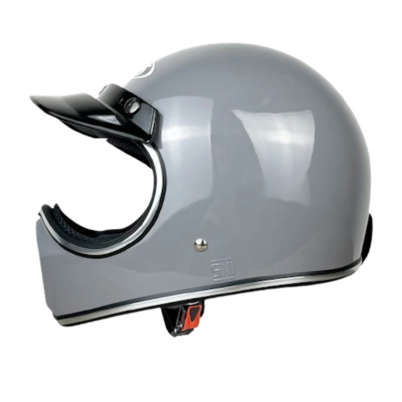 Niels Retro Cakil Helm Full Face Hitam Doff 1