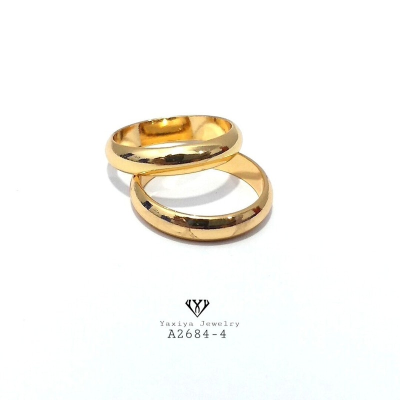 Yaxiya Jewelry Cincin Couple Polos 2