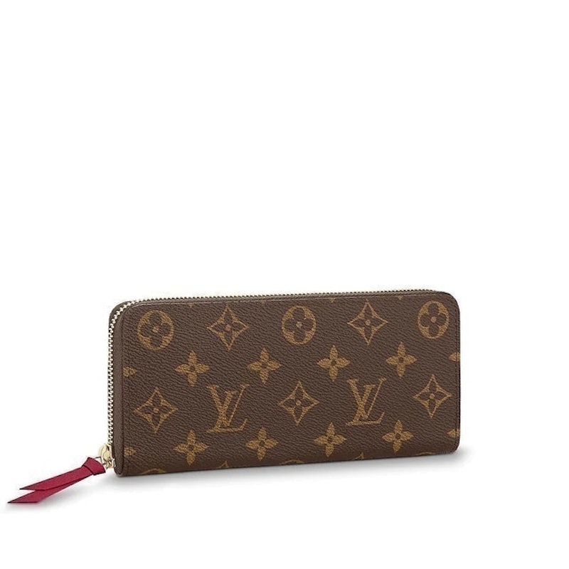 Clémence Wallet Fuchsia Monogram Canvas 1