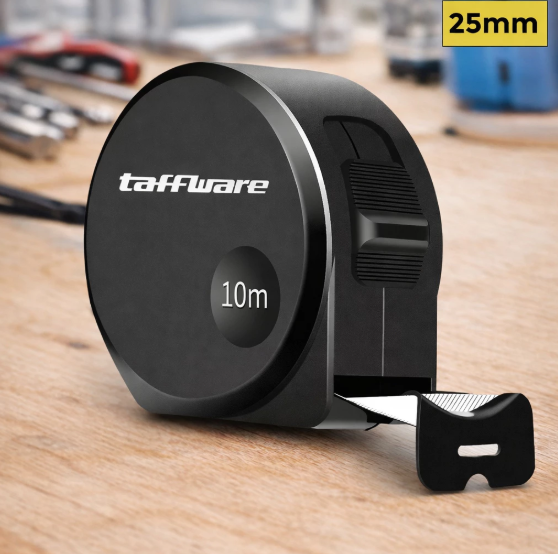 Taffware Roll Tape Measure Lock System 10 meter DSH-19
