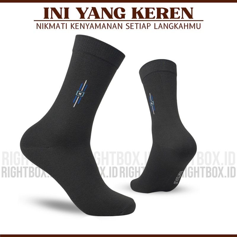 Rightbox Kaos Kaki Pria Motif Kantor 5