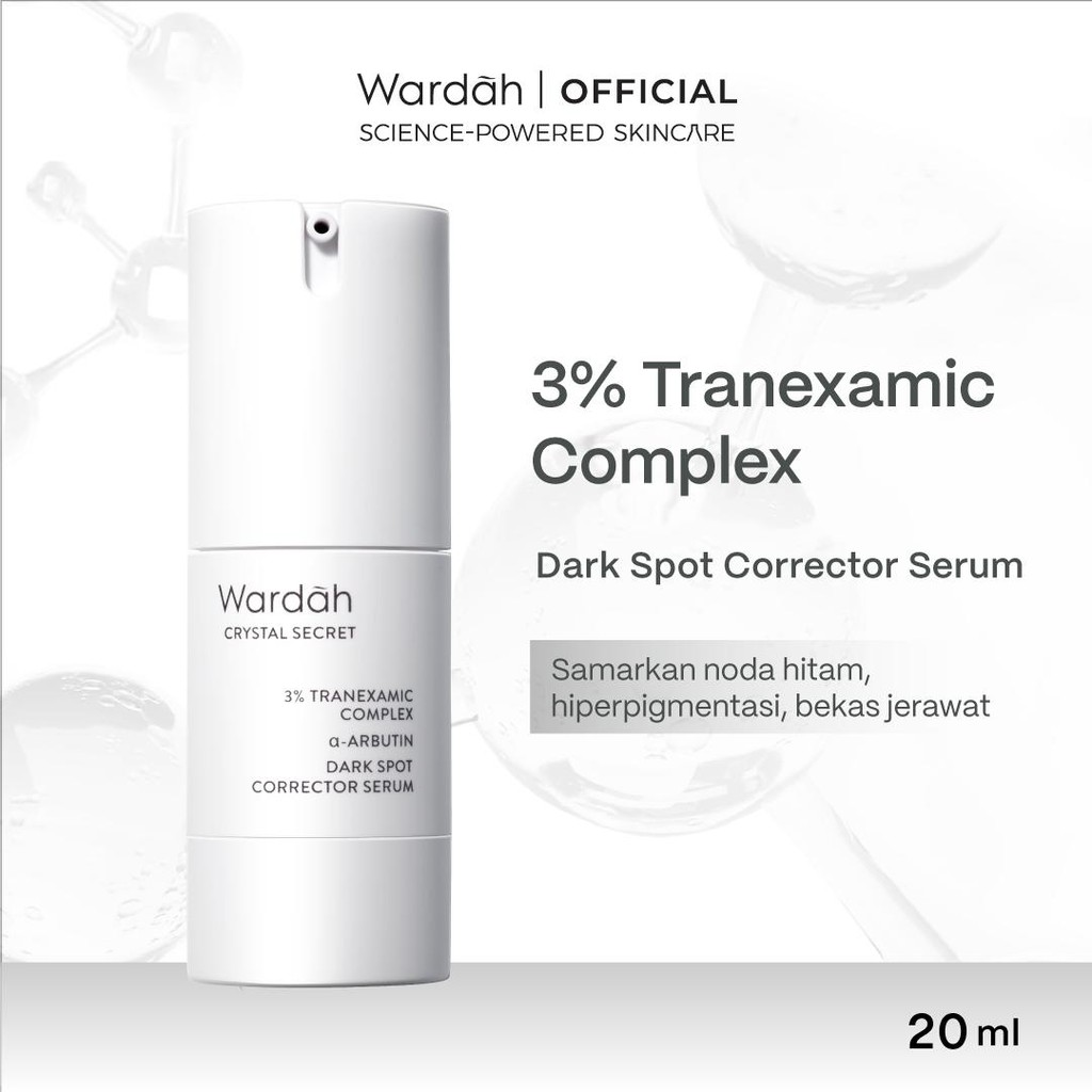 Paragon Technology and Innovation Wardah Crystal Secret 3% Tranexamic Complex + Alpha Arbutin Dark Spot Corrector Serum