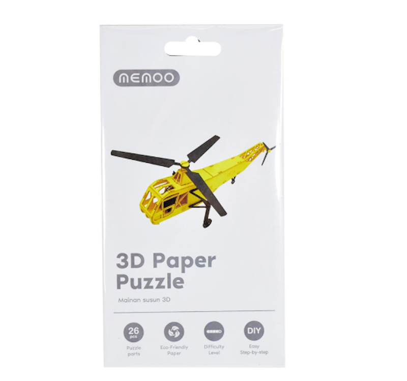 3D Puzzle Sikorsky R-4 Helicoptery 3