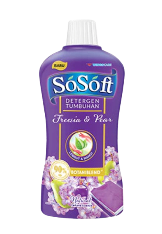 SoSoft Deterjen Cair Freesia & Pear Botol 1