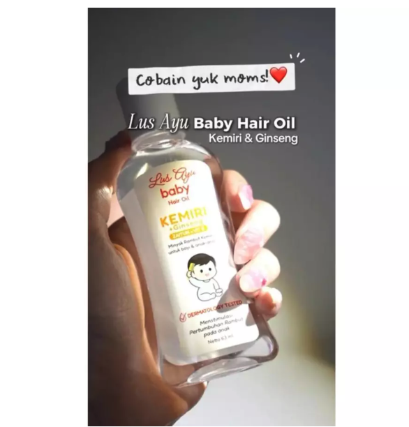 Hayjen Kosmetik Lus Ayu Baby Hair Oil Kemiri + Ginseng