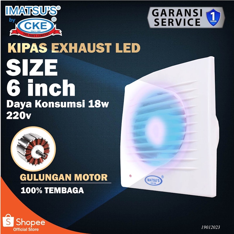 Imatsu Exhaust Fan 6 Inch 3