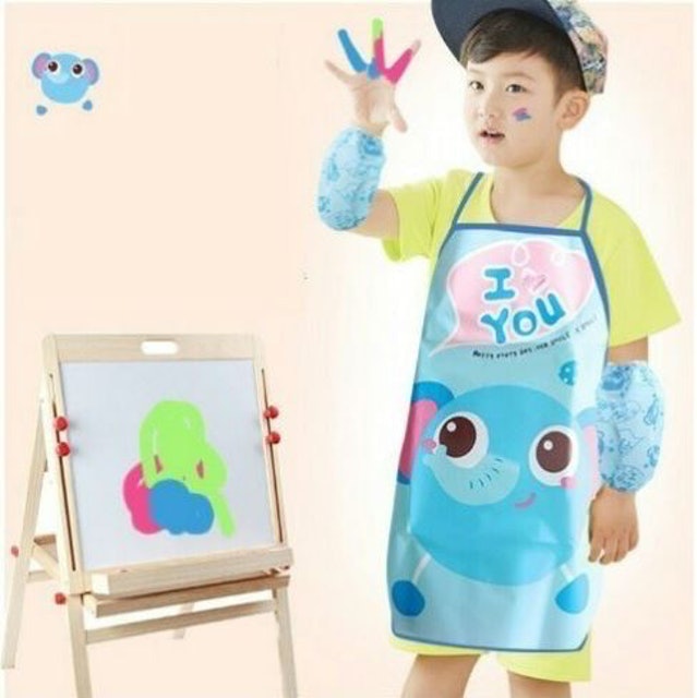 Kids Apron for Drawing and Cooking