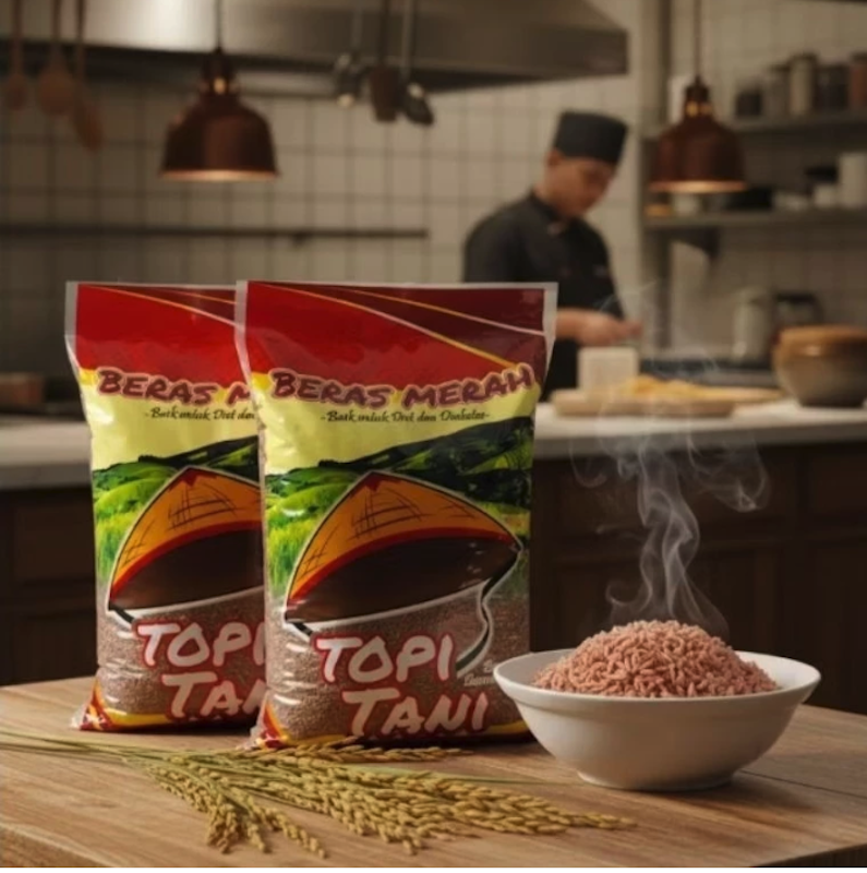 Topi Tani Beras Merah 5 kg 2