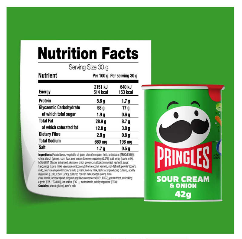 Pringles Grab & Go Sour Cream & Onion 3