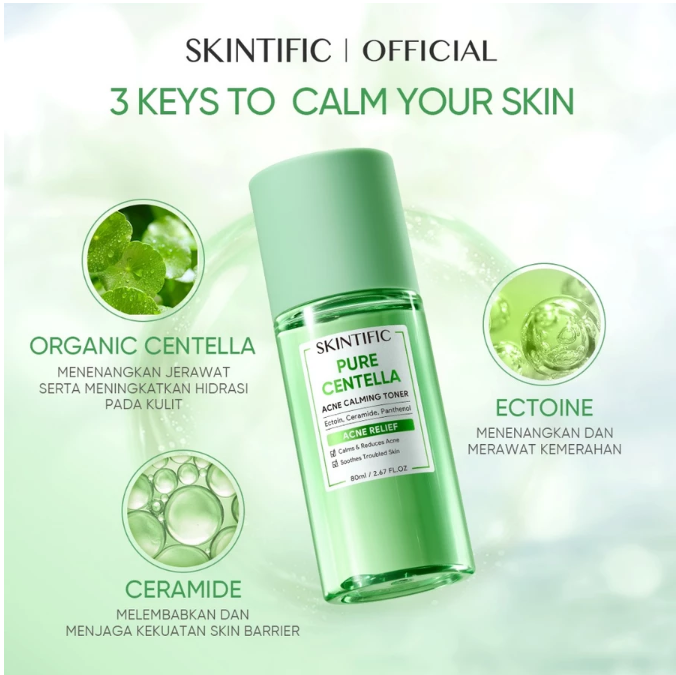SKINTIFIC Cosmetics SKINTIFIC Pure Centella Acne Calming Toner