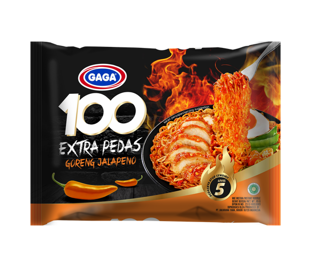 Gaga 100 Extra Pedas Goreng Jalapeno 5 pcs