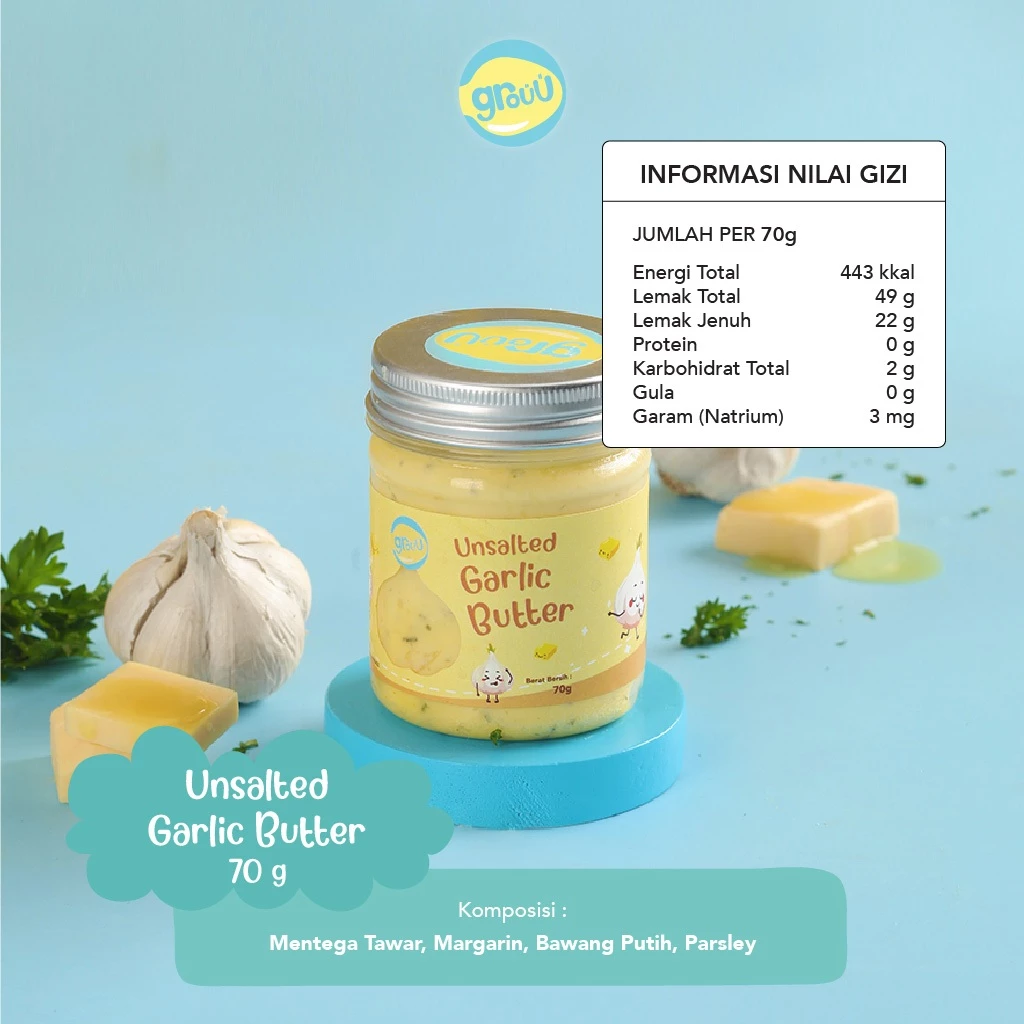 Menggapai Bintang Angkasa Grouu Unsalted Garlic Butter 