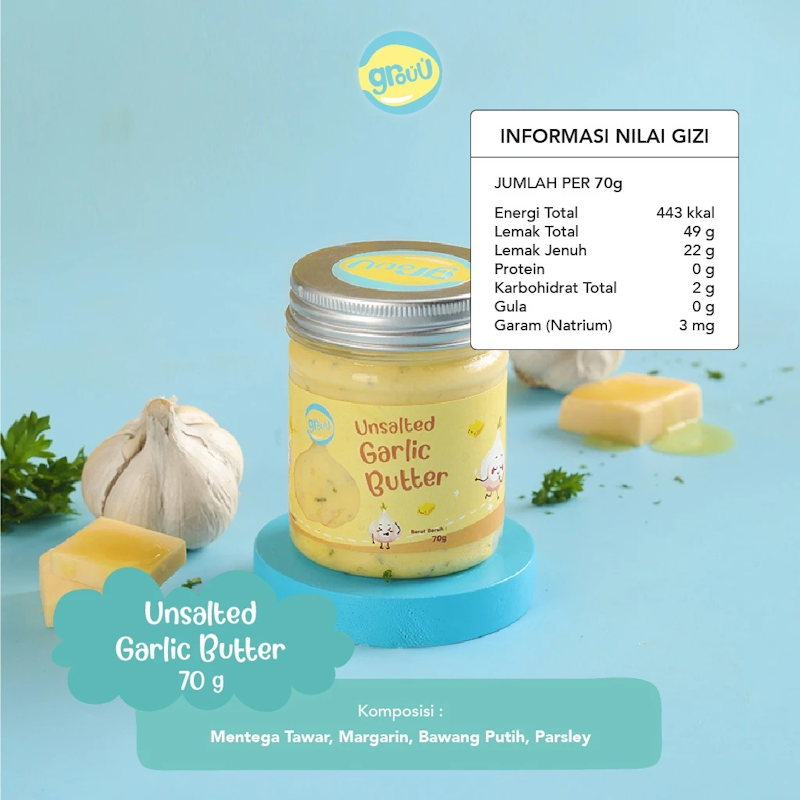 Grouu Unsalted Garlic Butter 3