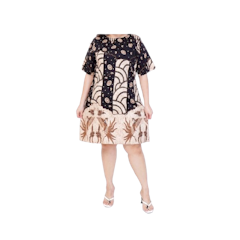Bigisize Dress Batik Wanita Size Jumbo