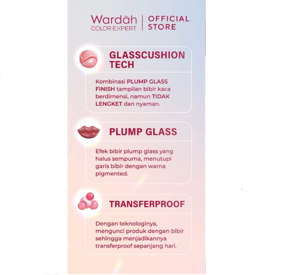 Paragon Technology and Innovation Wardah Glasting Liquid Lip 11 Petal Blush