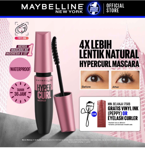L’Oréal Maybelline New York Hypercurl Mascara Waterproof Mascara