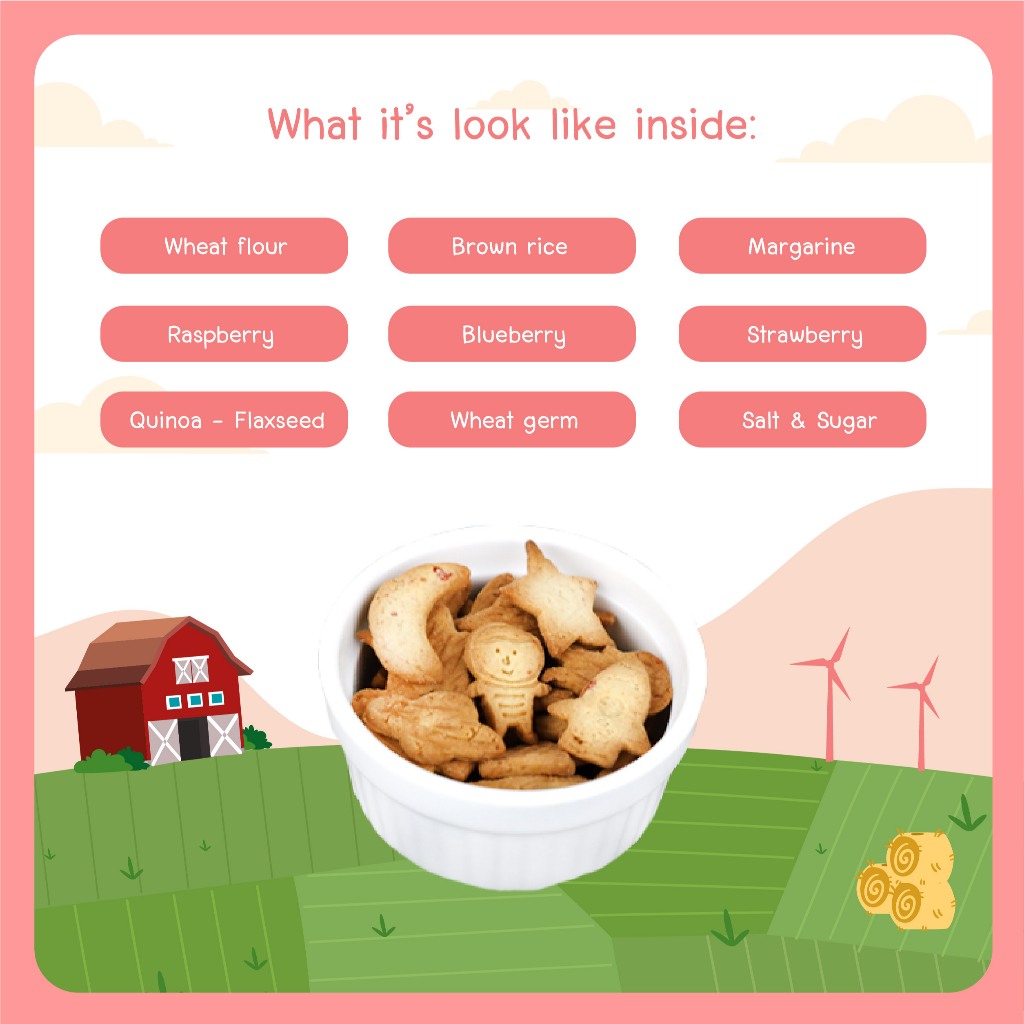 Peachy  Peachy Multigrain Cookies Mixed Berries with Quinoa and Flaxseed