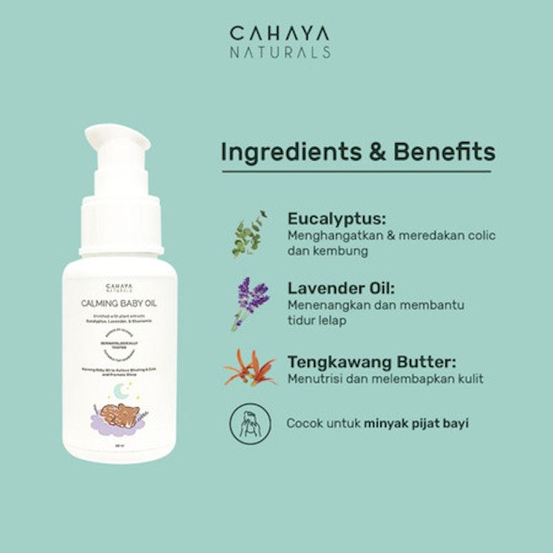 Cahaya Naturals Calming Baby Oil 3
