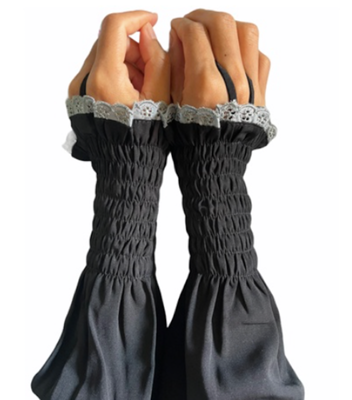 Haura Hijab Syari Handsock Smok Renda 1