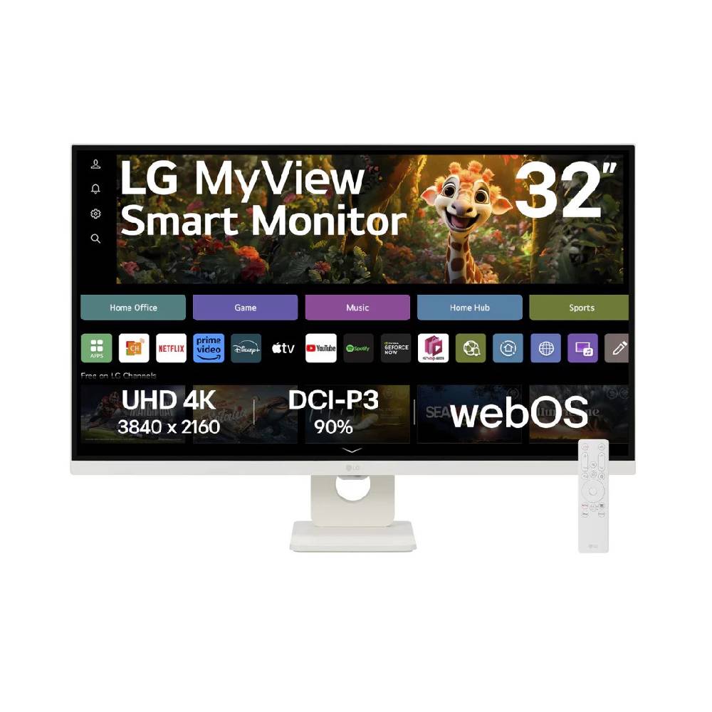 LG ｜ MyView 32 Inch Smart Monitor 4K UHD 32SR73U-W ｜ 32SR73U-W