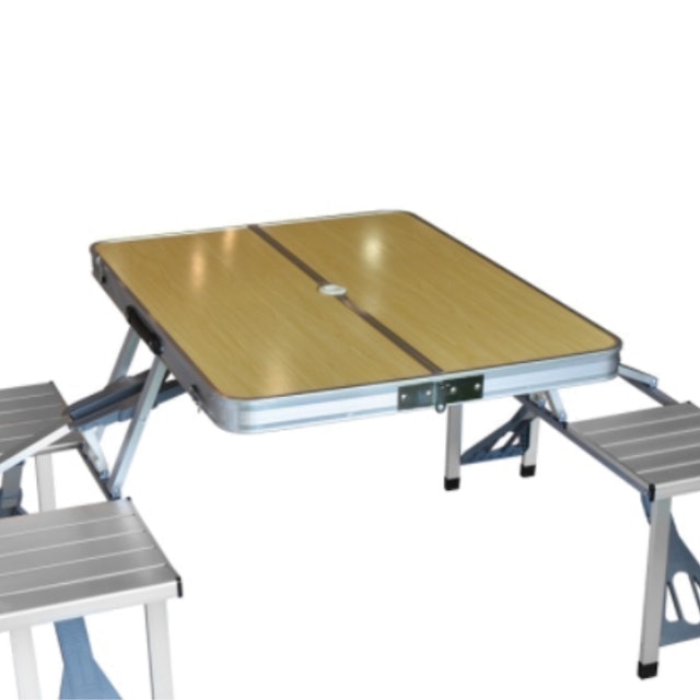 Soleil Set Meja & Bangku Outdoor Alumunium