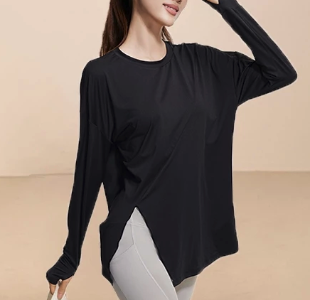  ANMO Long Sleeve T-Shirt Yoga Oversize Sport