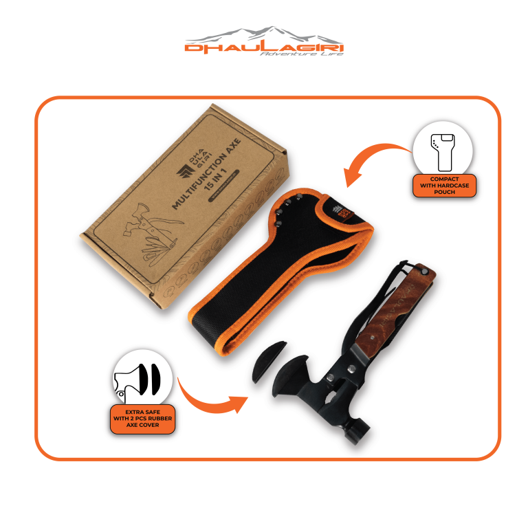 Dhaulagiri Indo Raya Dhaulagiri Multifunction Axe 15 in 1 