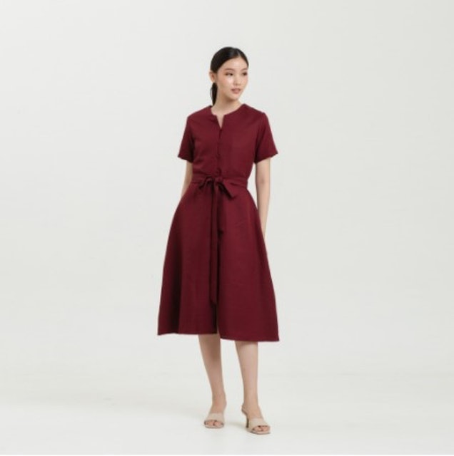Cloth Inc  Shea Front Button Shirt Dress
