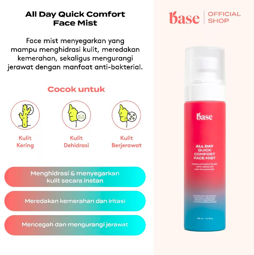 Base Skincare Base All Day Quick Comfort Face Mist