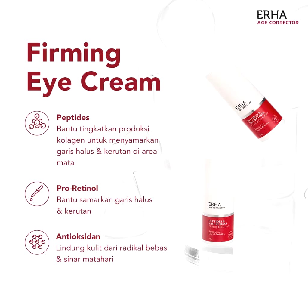 ERHA Clinic Indonesia ERHA Age Corrector Peptides & Pro-Retinol Firming Eye Cream