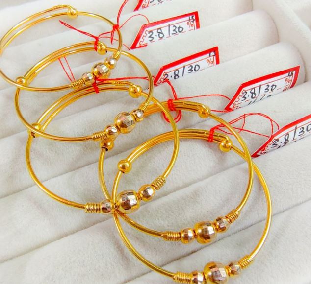  Gelang Bayi Serut Emas