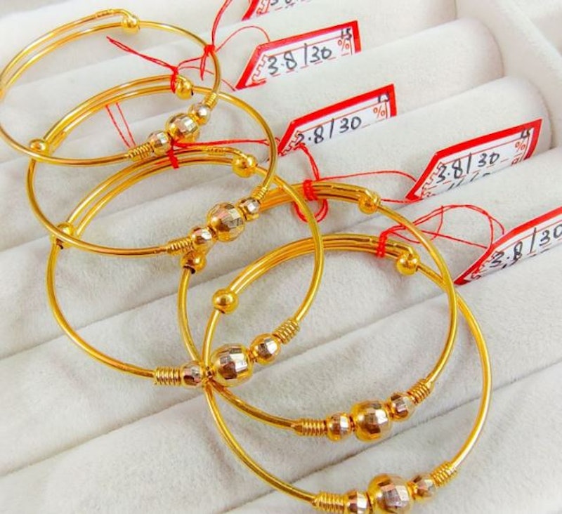 Gelang Bayi Serut Emas 5