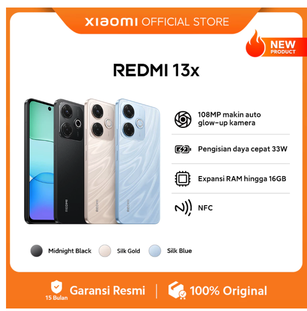 Xiaomi Communication Technology Redmi 13x Ocean Blue (8/128GB)