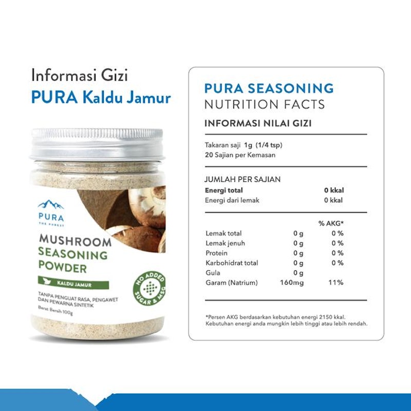 Pura Mushroom Seasoning Powder Kaldu Jamur 3