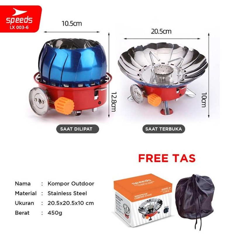 SPEEDS Kompor Camping Mini Model Bunga 5