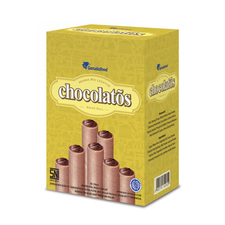 GarudaFood Chocolatos Original Wafer Stick