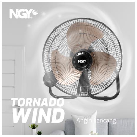 Benli Indonesia Nagoya Wall Desk Tornado Fan  NG-12DW