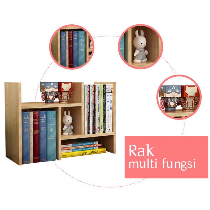 Rak Buku Mini Portable Kayu 2