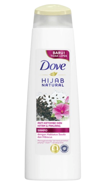 Dove Hijab Natural Sampo Anti Ketombe Dan Hitam & Panjang