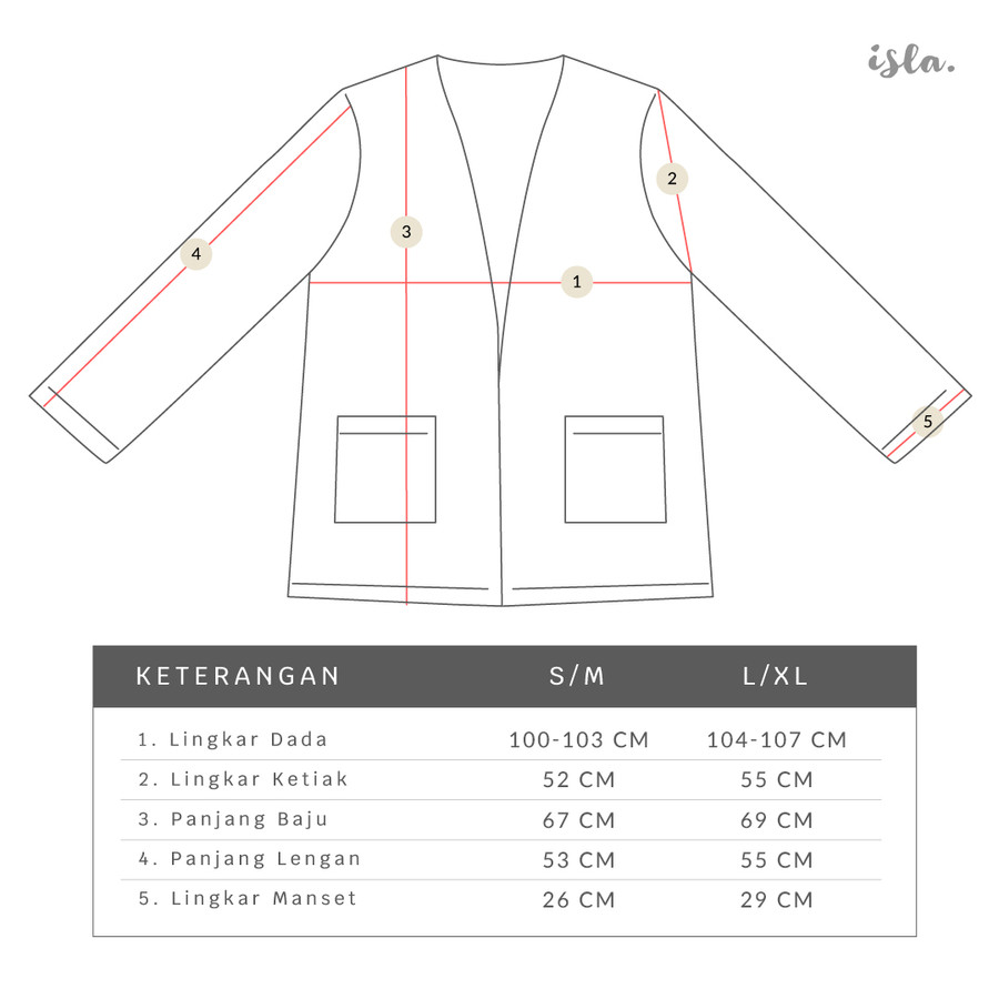 Isla Frisya Outer Cardigan Baby Terry Cotton