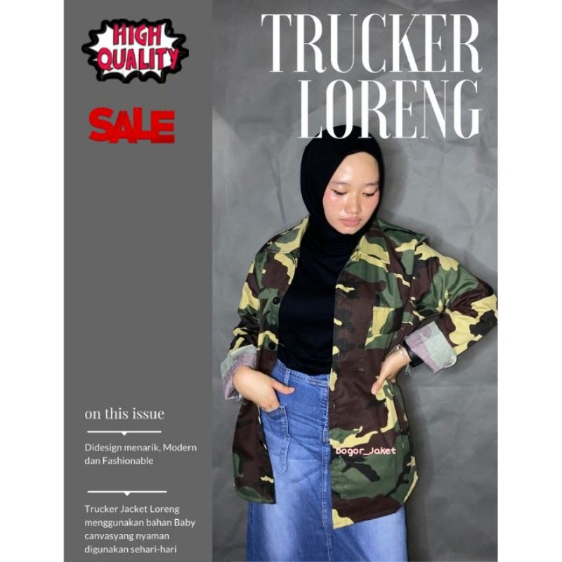 Bogor Jaket Trucker Loreng